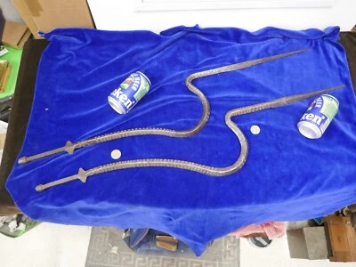 Burkina Faso,Turka,paire serpents fer forgé ethnique,106 et 107cm,années 40-50 - Photo 1/4