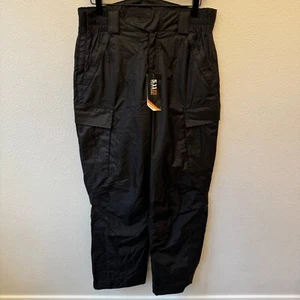 5.11 Tactical Patrol Rain Pant Men's Med Reg Black Waterproof Breathable Cargo - Picture 1 of 14