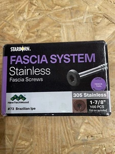 Starborn Deckfast Fascia System 1-7/8" Screws 305 Stainless Steel (100-Pcs) - Picture 1 of 5