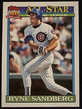 1991 Topps Tiffany Ryne Sandberg NL All Star #398