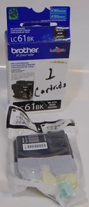 Cartucho de tinta Brother LC61BK negro 1 sellado caducado 2011 impresora lc61bk - Imagen 1 de 6