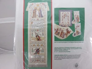 Dimensions Christmas NATIVITY BELL PULL/BANNER Cross Stitch Kit NEW - Picture 1 of 4