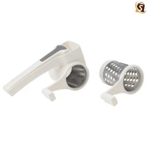 IKEA UPPFYLLD Rotary Cheese Grater Set of 2 Manual Handheld White Kitchen Tool - Picture 1 of 5