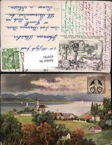 659791,Reklame AK L. Schröpler Konradovy Hodiny Hanus Konrad Most Auto Uhr - Picture 1 of 1