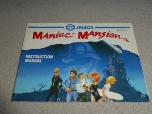 NINTENDO NES MANIAC MANSION INSTRUCTION MANUAL BOOKLET ONLY JALECO - Picture 1 of 3