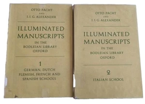 Otto Pacht ILLUMINATED MANUSCRIPTS Bodleian Library 1966 Vol 1 & 2 - Picture 1 of 21