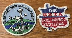 Vintage US Baton Wirbelnde Meisterschaften Grand Nationals 1980 Seattle Patches (2) - Bild 1 von 4