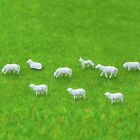 Set mit 18 HO Maßstab bemalte Schaf Tierfiguren für Modellbahn Layout