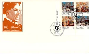 Canada FDC#734a -PB- Tom Thomson (1977) 4 x 12¢ - Foto 1 di 1