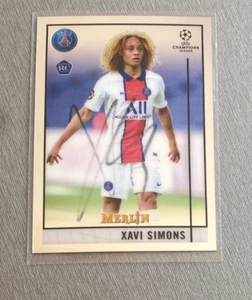 XAVI SIMMONS Paris In-person signed TC Topps Merlin Rookie Autogramm SONDERPREIS - Picture 1 of 5