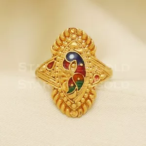 Gold Ring 18k Gold Ring for Women Wedding Jewelry Size 6.25 - Picture 1 of 6