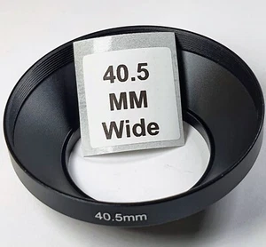 40,5mm Weitwinkel Metall Gegenlichtblende Sonnenschutz Schraubbefestigung 40,5mm E40,5 schwarz - Bild 1 von 7