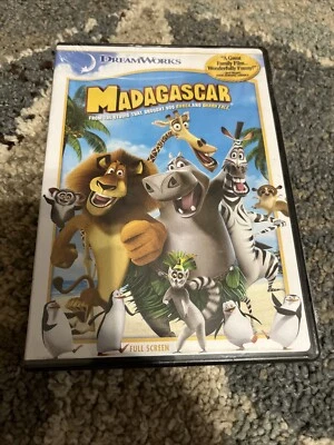 Madagascar (DVD-FS-2006) Dream Works Animated Kids Animal Flick New Sealed - Image 1 of 2