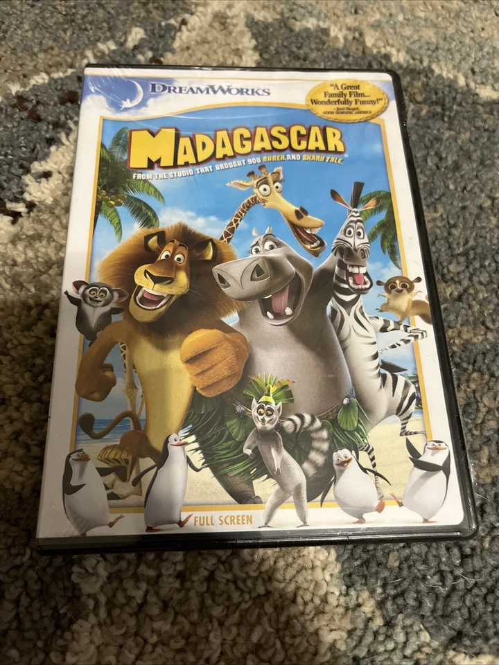 DREAMWORKS MADAGASCAR FULL SCREEN DVD UNOPENED MOVIE VERY