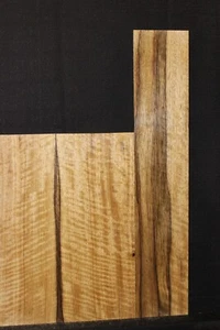 Conjunto de ukelele tenor limba/korina figurado trasero y lateral. - Imagen 1 de 4