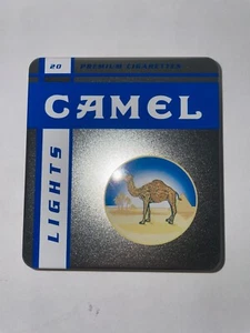 Vintage 1998 Camel Lights 20 Premium Cigarettes Metal Tin - Picture 1 of 7