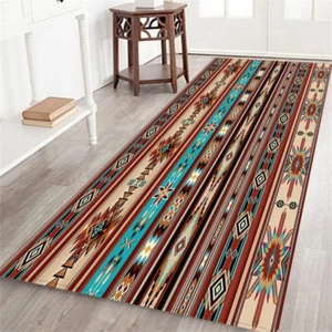 Southwestern Long Runner Rug for Hallway,South Western Native American Tribal Fa - Picture 1 of 4