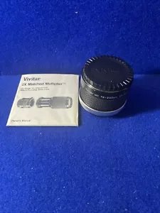 VIVITAR MC 75-205MM 2X MATCHED MULTIPLIER LENS FOR C/FD MOUNT W/INSTRUCTIONS - Picture 1 of 10