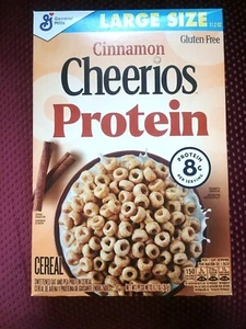 Cheerios Zimt Protein Glutenfrei Große Müslischachtel 11,2 Unzen Ablaufdatum: 10-28-25 - Bild 1 von 1