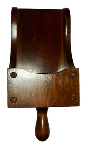 Wood Sconce scoop back candle holder handle 12.5" wall primitive Colonial #2 - Picture 1 of 8