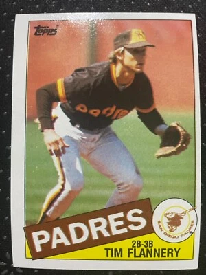 Tim FLANNERY 1985 Topps Baseball #182 San Diego Padres - Image 1 of 2
