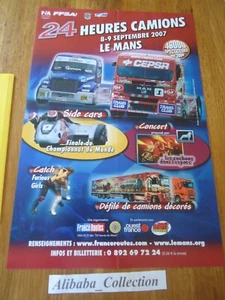 ORIGINAL POSTER **24 HOURS DU MANS 2007 ** POSTER ACO LE 24H TRUCK TRUCKS - Picture 1 of 3