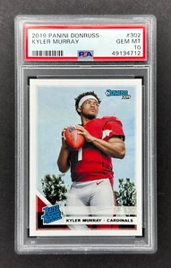 2019 Donruss #302 Kyler Murray RC (Cardinals)   PSA 10 GEM MINT    ROOKIE!   (A) - Picture 1 of 2