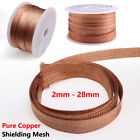 2mm - 28mm Encryption Pure Copper Braided Sleeve Metal Shielding Cable Sleeving
