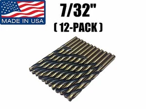(12-PACK) 7/32" 05680 Norseman / Viking USA Drill Bit Super Premium High Speed - Picture 1 of 3