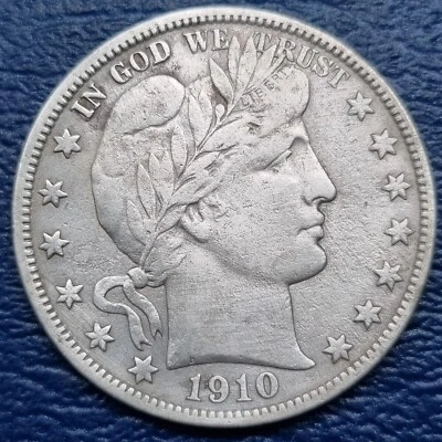 1910 S Barber Half Dollar 50c Better Grade XF Details #72005 - Image 1 of 2