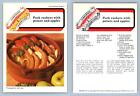 Pork Rashers 11 Pork - Alison Burts Super Saving Cookery Recipe Card