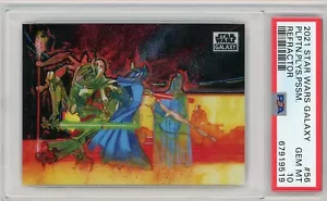 2021 Star Wars Galaxy PALPATINE PLAYS POSSUM Refractor PSA 10 Gem Mint #56 - Picture 1 of 3