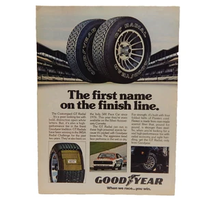 GOODYEAR TIRES 1978 ADVERTISEMENT - Picture 1 of 1