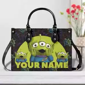 Personalized Aliens Toy Story Leather Handbag Toy Story Women's Leather Bag Gift - Picture 1 of 4