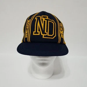 Notre Dame Mesh Snapback Trucker Hat Cap Men's Vintage New RARE - Picture 1 of 8