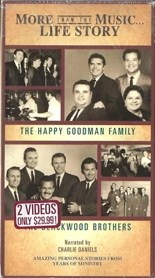 "MORE THAN THE MUSIC... LIFE STORY"....BLACKWOODS & GOODMANS....TWO GOSPEL VHS - Image 1 of 3
