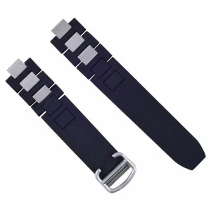 20MM SILICONE RUBBER WATCH BAND STRAP FOR CARTIER 21 CHRONOSCAPH WATCH + CLASP - Picture 1 of 4