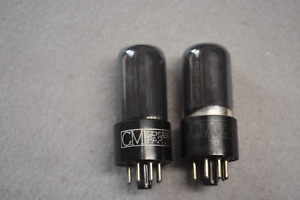 6V6GT RCA (Rebrands for GM) Audio Receiver Power Vacuum Tubes Tested Pair