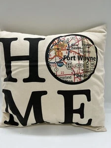 Almohada de tiro Fort Wayne, Indiana HOME KD06 - Imagen 1 de 5