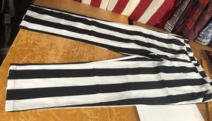 BEETLEJUICE Black White Striped Costume Pants Adult Mens Sz L Large 36-38x30 - Picture 1 of 16