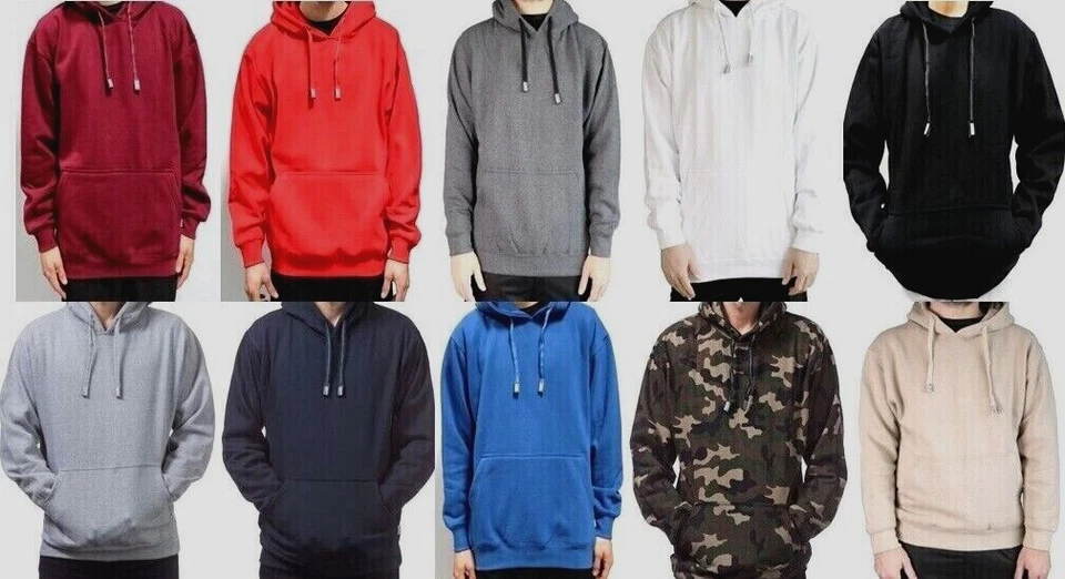 Men's PROCLUB HEAVY WEIGHT PULLOVER FLEECE HOODIE SWEATSHIRT - Image 1 of 1