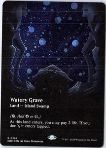 Watery Grave (Borderless) (Galaxy Foil) R Edge of Eternities 381 FOIL - Picture 1 of 1