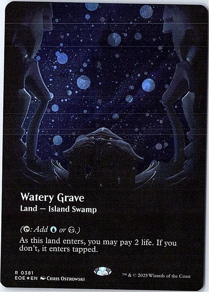 Watery Grave (Borderless) (Galaxy Foil) R Edge of Eternities 381 FOIL - Image 1 of 1