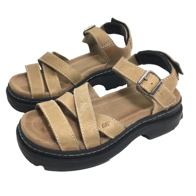 Sandalias de alta resistencia Caterpillar Walking Machine CAT 79543 marrón tostado para mujer 9 Foto 1 de 4