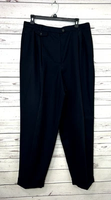 Pantalones de lana Liz Claiborne Classics para mujer 16 Petite negro forrado vestido plisado de colección Foto 1 de 4