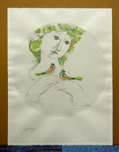 BJORN WIINBLAD ORIGINAL LITHOGRAPHIE SIGNIERT und NUMMERIERT 158/550 #3 - Bild 1 von 6