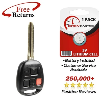 For 2007 2008 2009 Toyota FJ Cruiser Keyless Entry Remote Fob Uncut Key Blade - Image 1 of 4