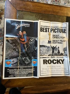 *Original* 1981 Topps 20x12 Movie Poster Series - "SUPERMAN" & Rocky - Bild 1 von 1