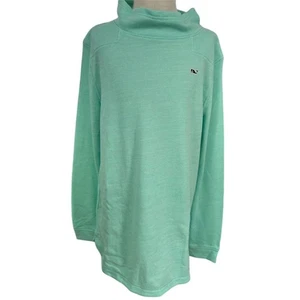 NEW Vineyard Vines Girls's Cowl Neck Pullover Shirt Green Size 14 Long Sleeve - Picture 1 of 13
