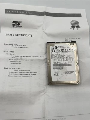 *Hitachi HTS542580K9SA00 80GB SATA 2.5" HDD Hard Drive - Sony PS3, Laptop - Image 1 of 4